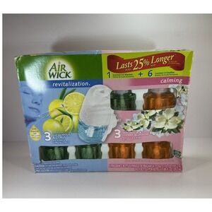 Air‎ Wick Scented Oil Warmer 6 Refills Eucalyptus Citrus Magnolia Cherry Blossom